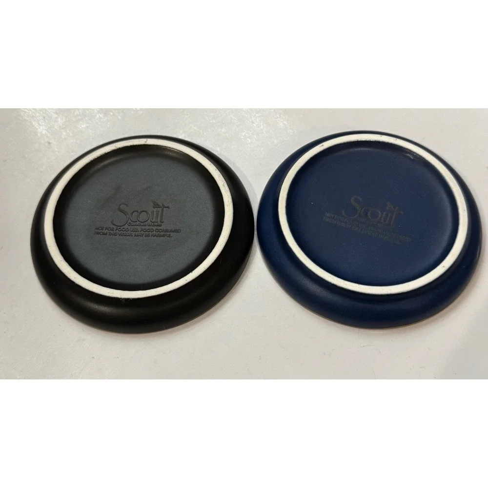 Scout‎ Curated Wears Celestial Trinket Dish Moon Stars Black Navy Gold 2pc New